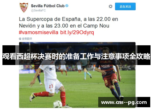 观看西超杯决赛时的准备工作与注意事项全攻略